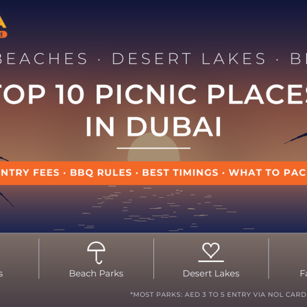 Top 10 picnic places in Dubai 2026 - best picnic spots, entry fees, BBQ rules and timings by Mayra Tours