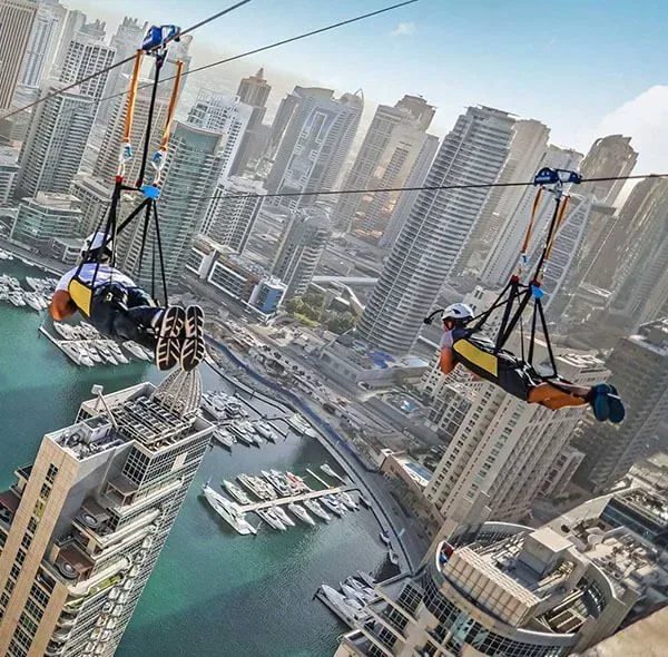 Xline Zipline Dubai Marina
