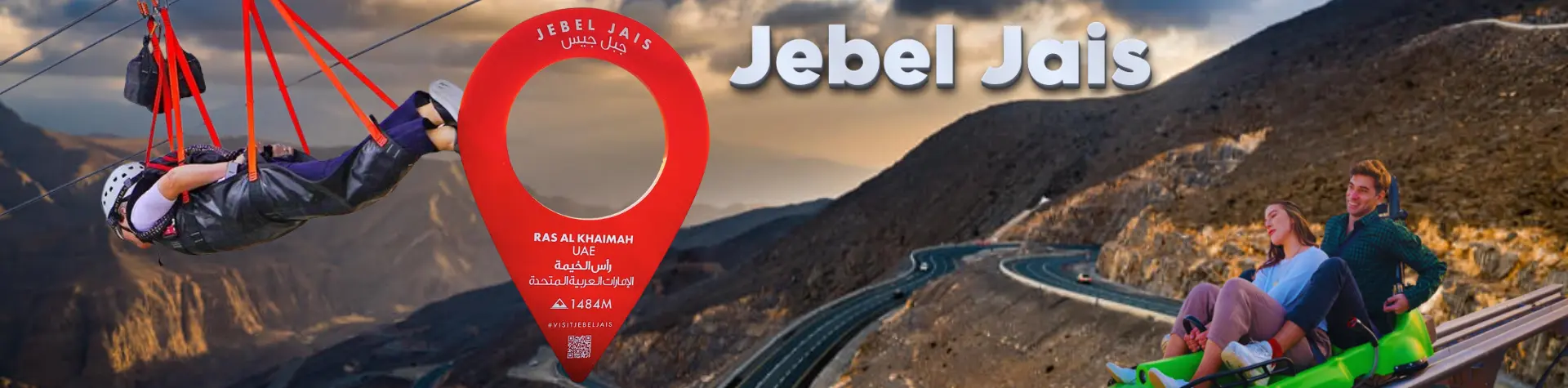 urved mountain road leading to Jebel Jais peak in Ras Al Khaimah