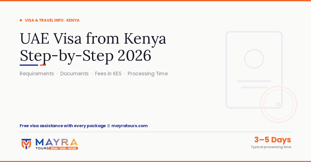 UAE Visa from Kenya 2026