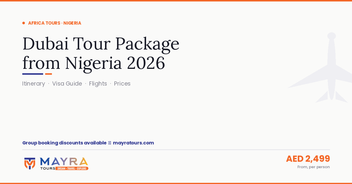 Dubai Tour Package from Nigeria