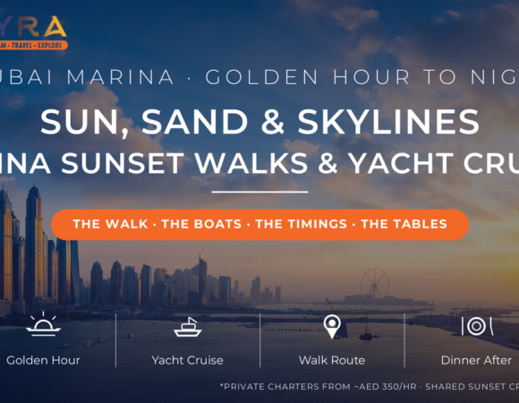 Sun, Sand, and Skylines: Why Dubai Marina is the Best Place for a Sunset Walk and Yacht Cruise