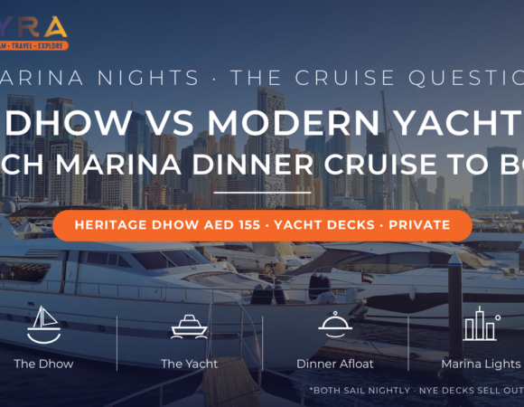 Dhow vs Modern Yacht: Which Dubai Marina Dinner Cruise Should You Book?